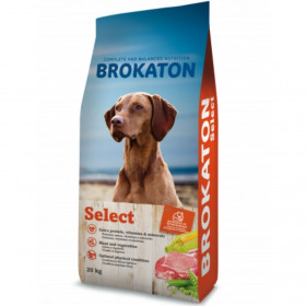 Суха храна за кучета Brokaton Select 20 кг. с три вида месо